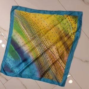 Gai Mattiolo silk scarf.  24" square.  Like new